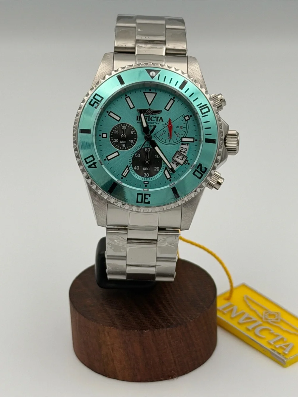 Invicta Pro Diver Vultus 51123 Tiffany Blue Chronograph Watch 44mm NWT